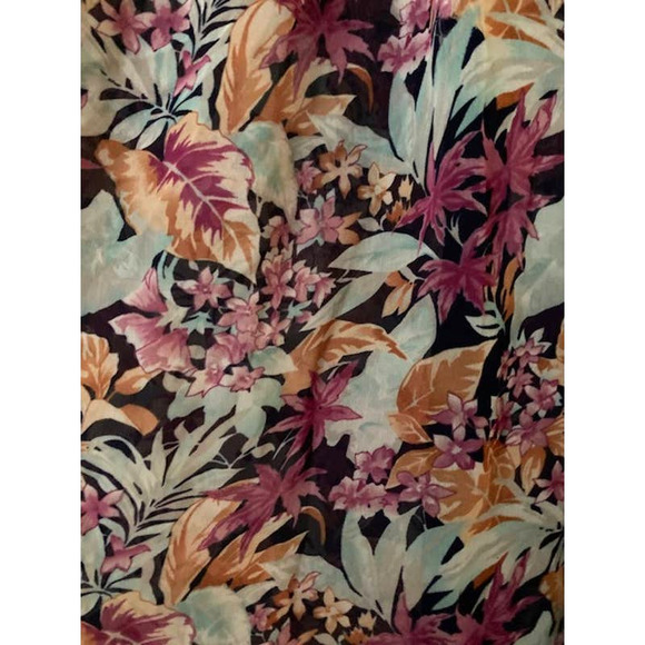 SHEER Floral High-Low Dress - Sleeveless Button Up Floral Maxi - Picture 6 of 8